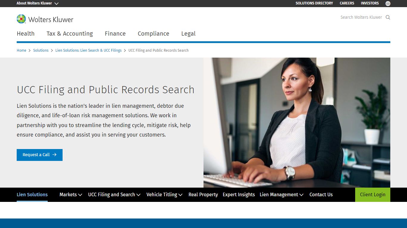 UCC Filing and Public Records Search | Wolters Kluwer