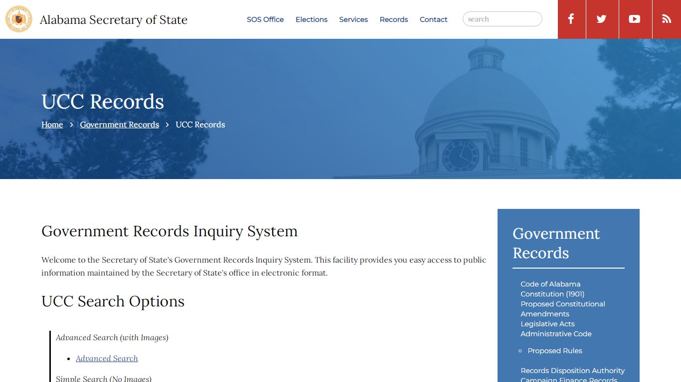 UCC Records | Alabama Secretary of State