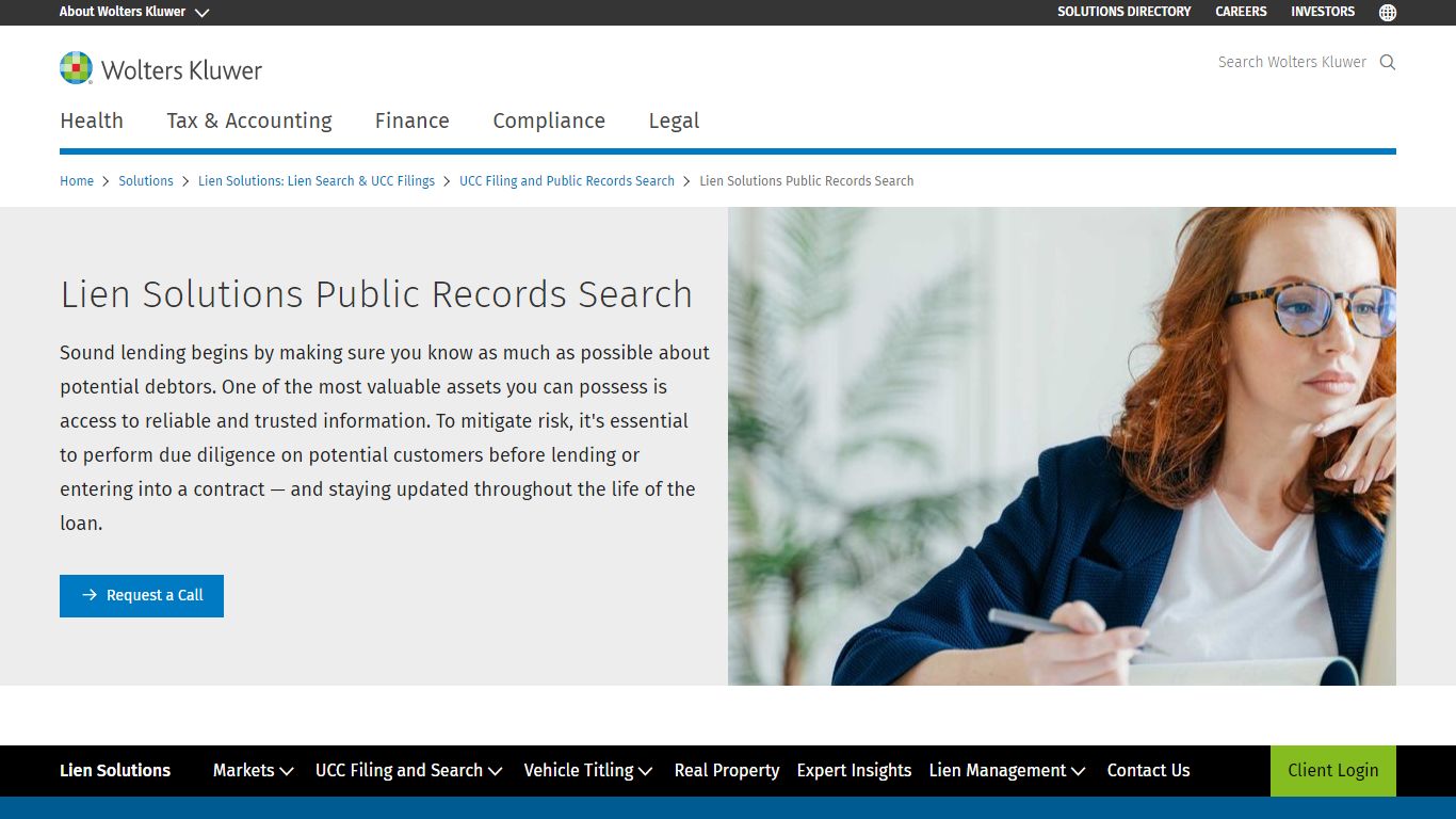 Lien Solutions Public Records Search | Wolters Kluwer